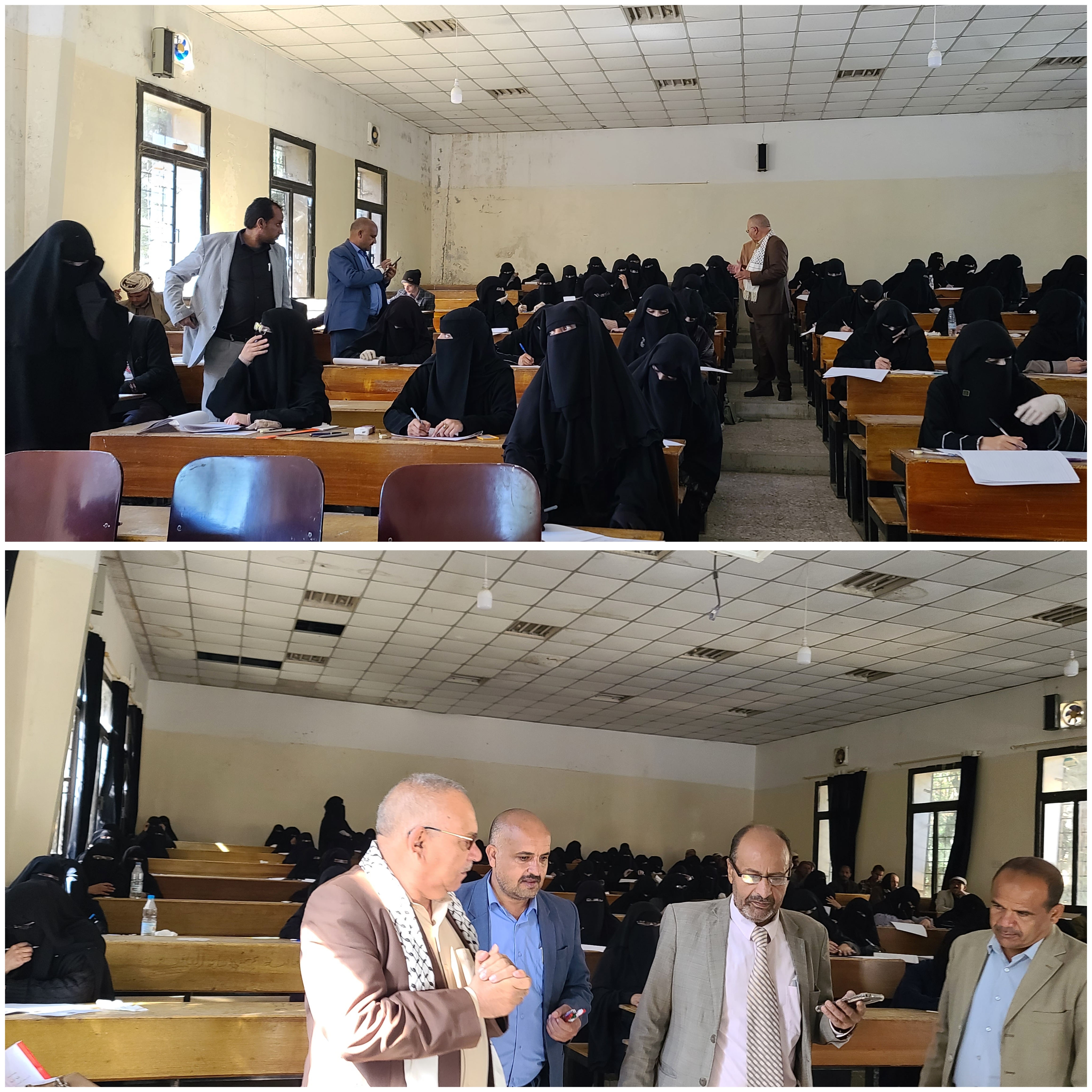 رئيس جامعة ذمار يدشن امتحانات الفصل الدراسي الأول بكلية التربية