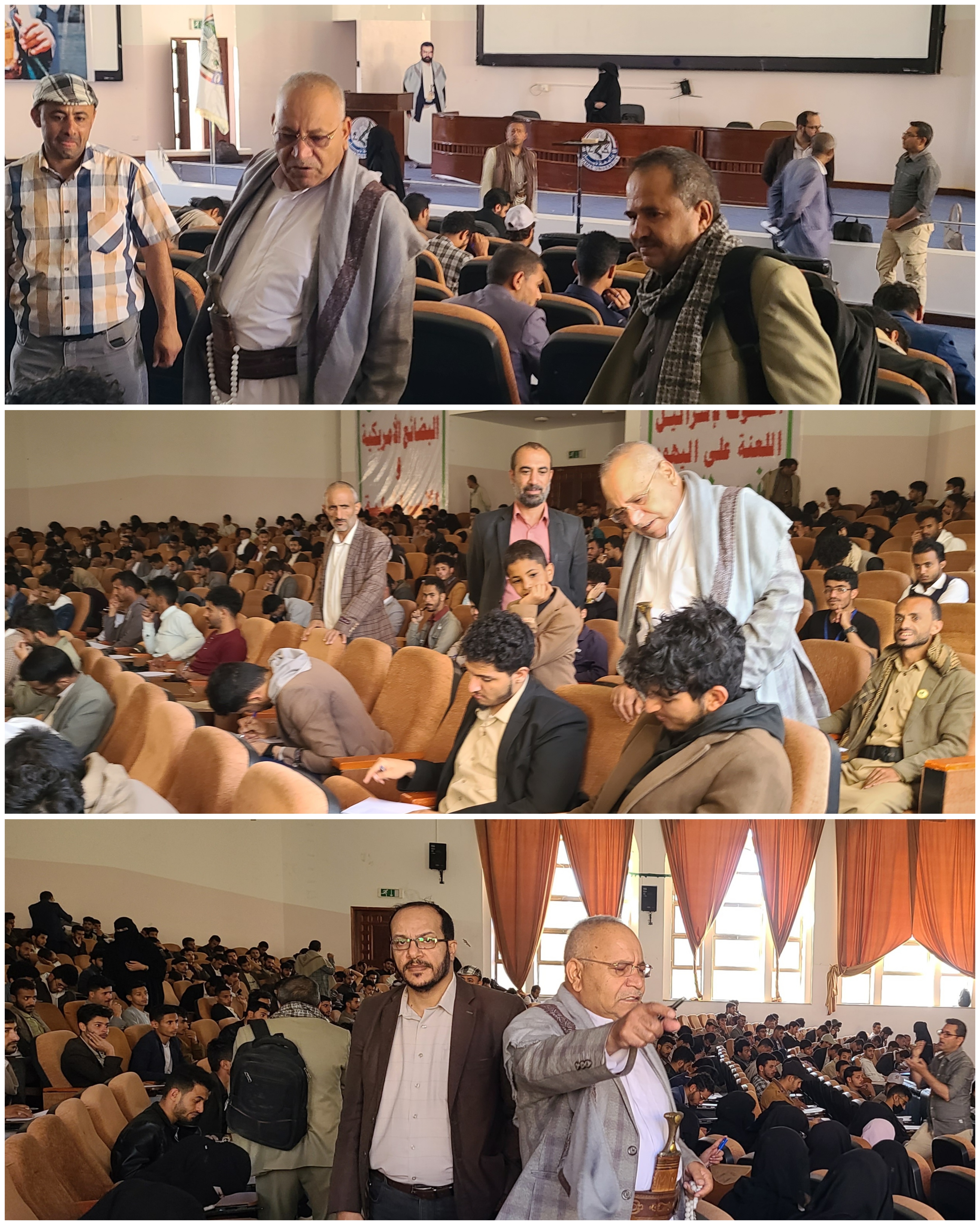 رئيس جامعة ذمار يتفقد امتحانات الفصل الثاني بكلية الحاسبات والمعلوماتية ويهنئ الطلبة بحلول رمضان  