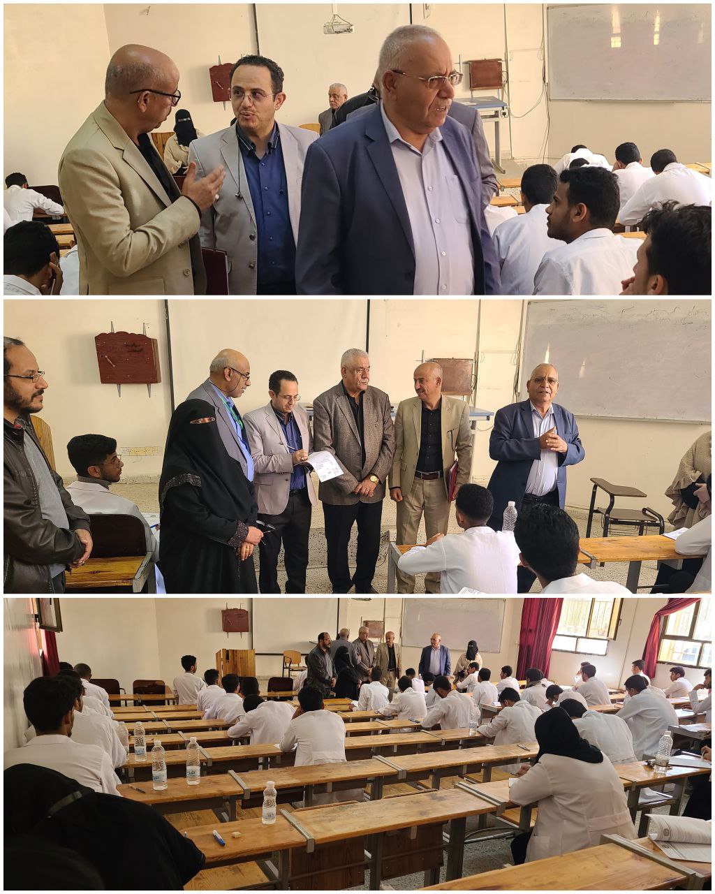 جامعة ذمار تدشن اختبارات الفصل الدراسي الأول بكلية الطب البشري وفق الخطة الموحدة 
