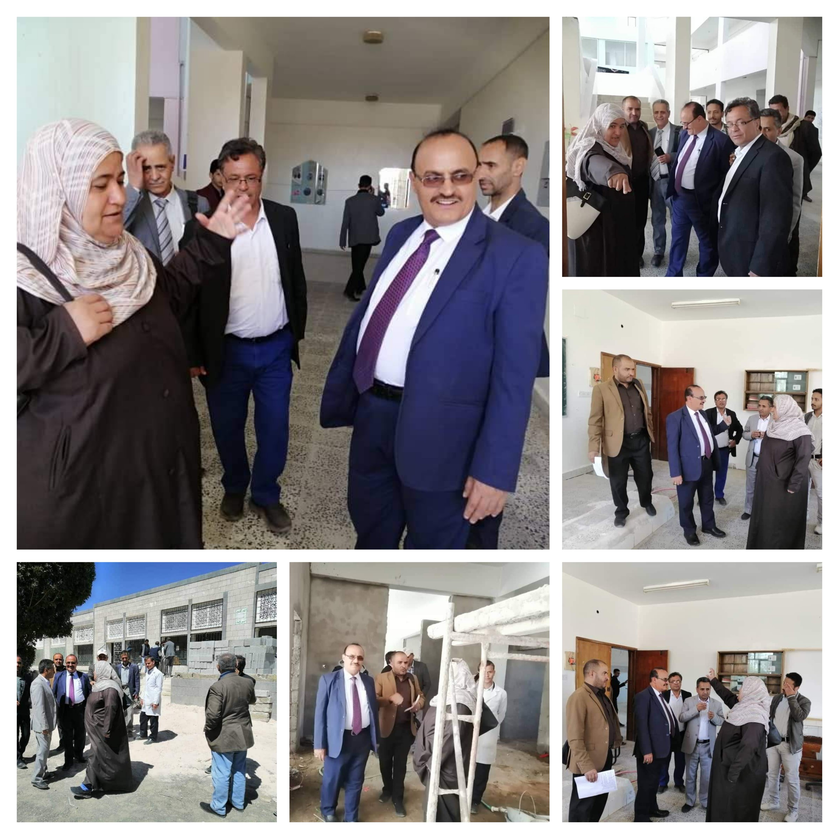  تفقدية قام بها رئيس الجامعة أ. د. طالب النهاري لكلية الطب البشري وأيضا لمبنى كلية الدراسات العليا في كلية الأسنان.