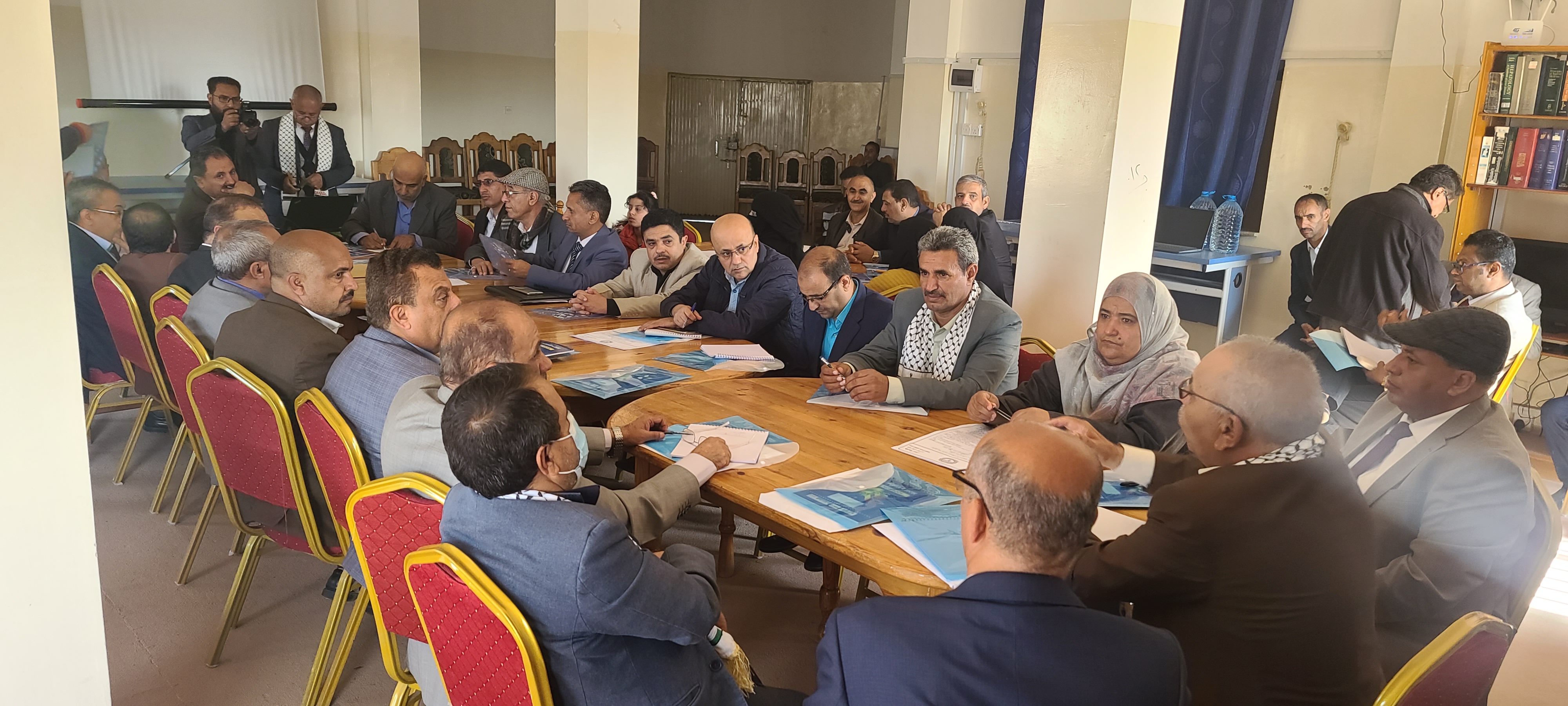 انعقاد ورشة تحديث التوجهات الاستراتيجية لكلية الطب البشري بمستشفى الوحدة الجامعي