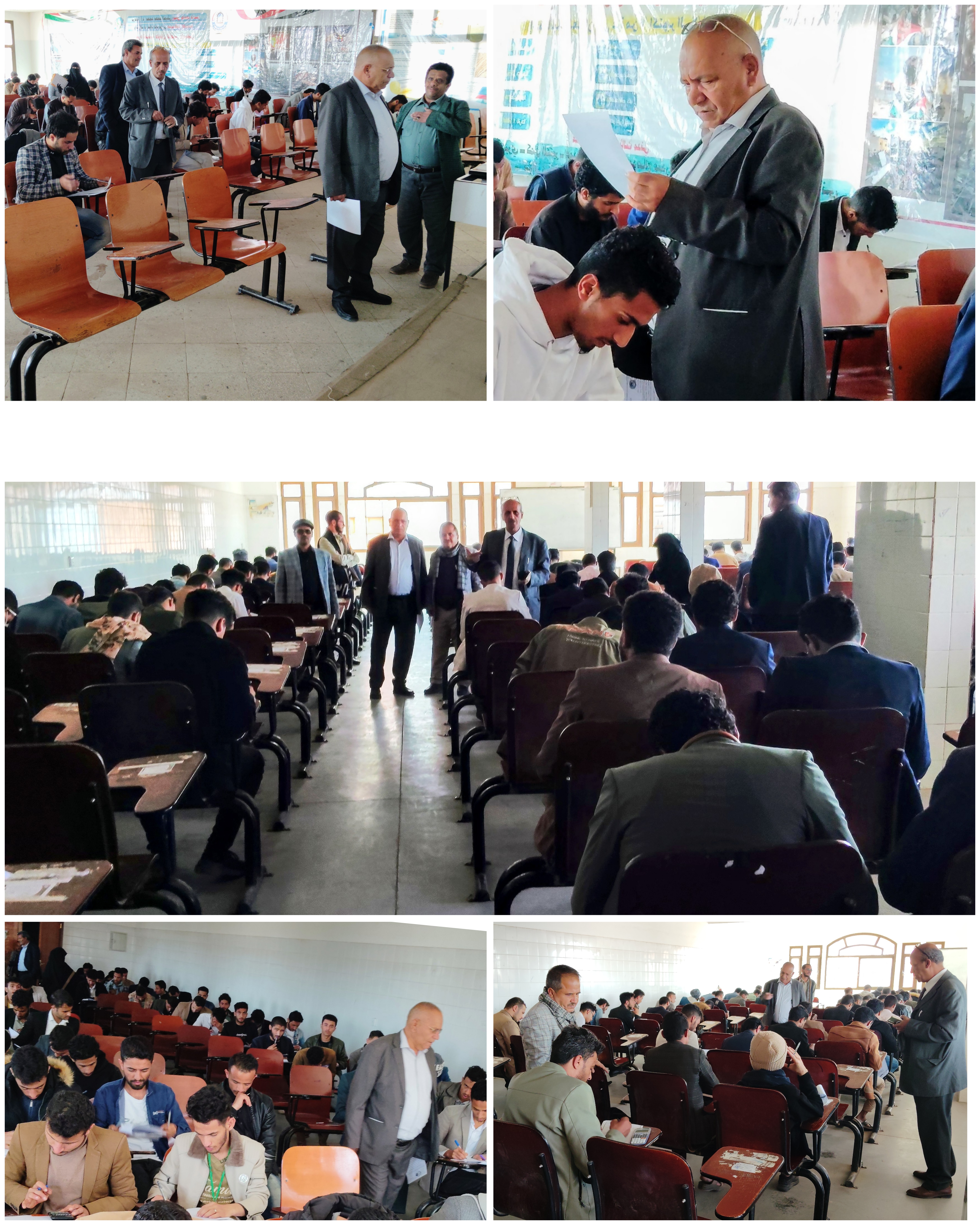 متابعة ميدانية للاختبارات النهائية بكلية الهندسة في جامعة ذمار 