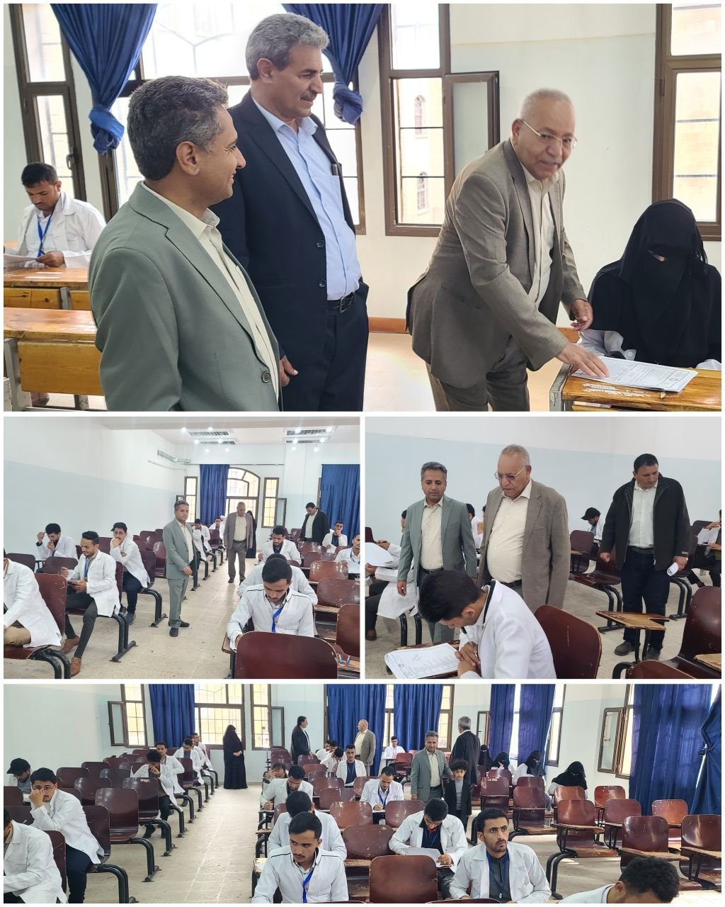 The Rector of Thamar University Inspects Supplementary Exams at the Faculty of Medical Sciences for the Academic Year 1447