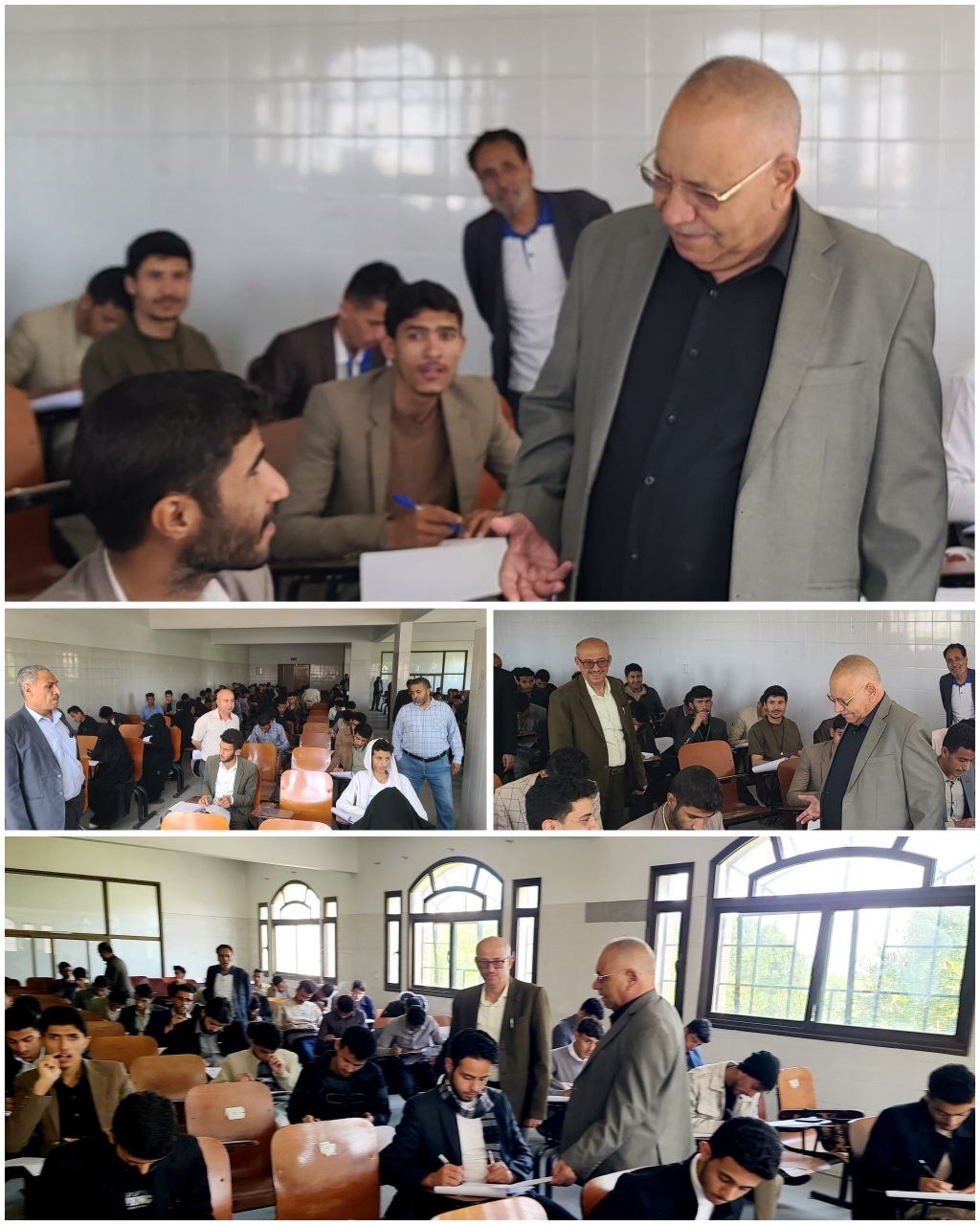 Thamar University Leadership Monitors Engineering Exams and Commends the Examination Process